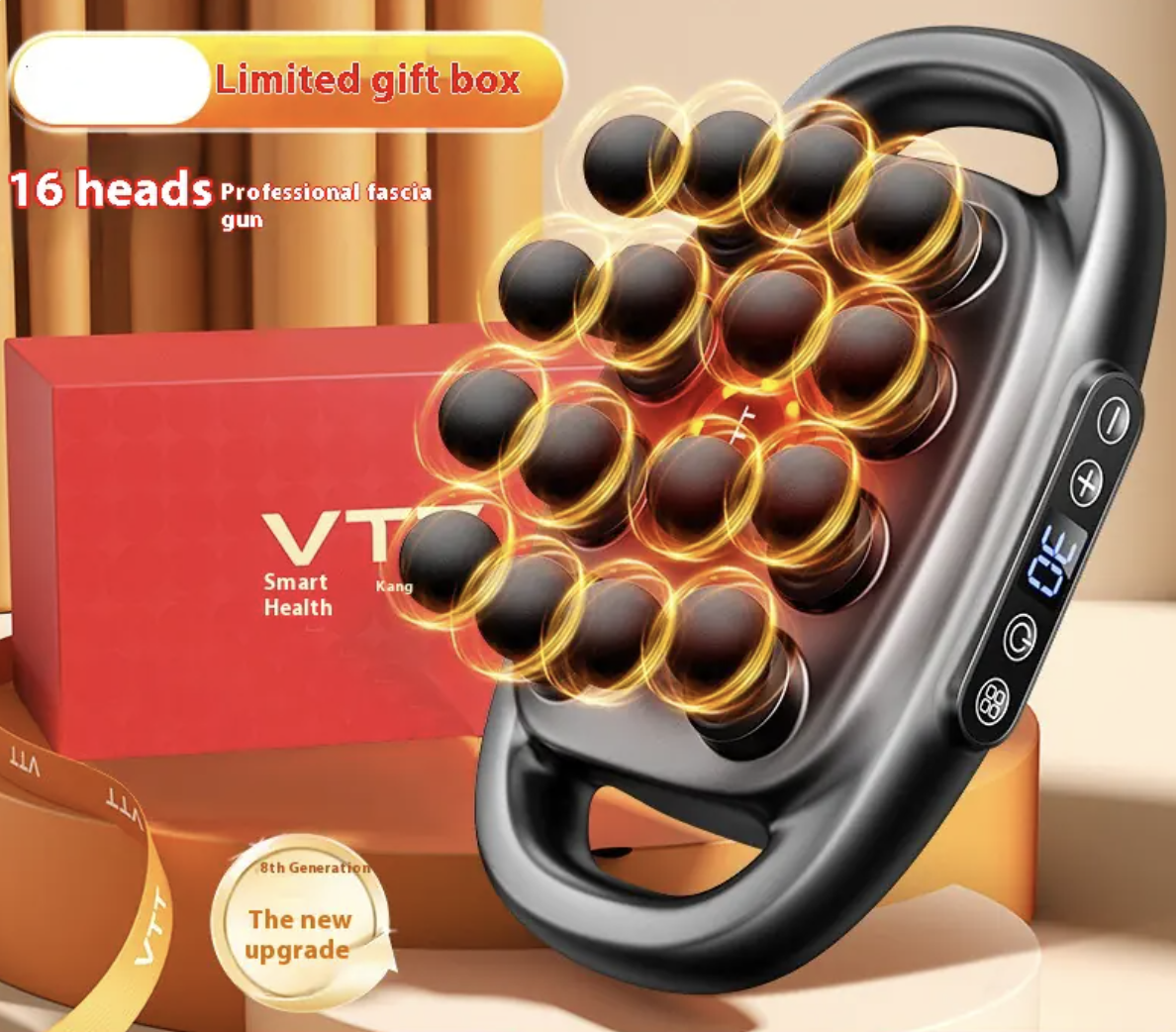 Massageador fáscia 16 cabeças